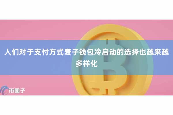 人们对于支付方式麦子钱包冷启动的选择也越来越多样化